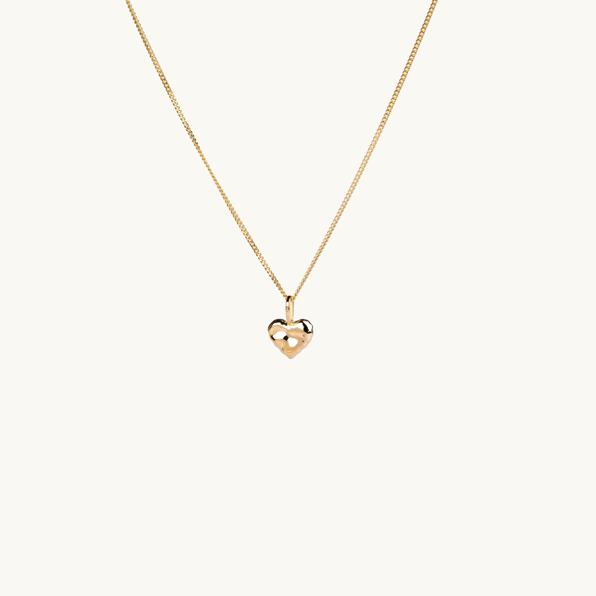 MINI ORGANIC HEART NECKLACE GOLD in the group SHOP / NECKLACES at EMMA ISRAELSSON (neck171)