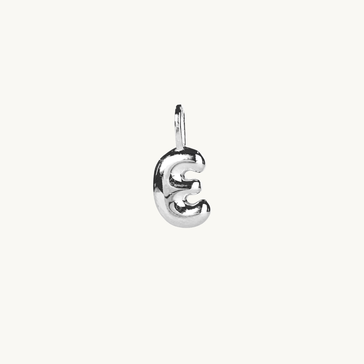 a letter pendant in sterling silver