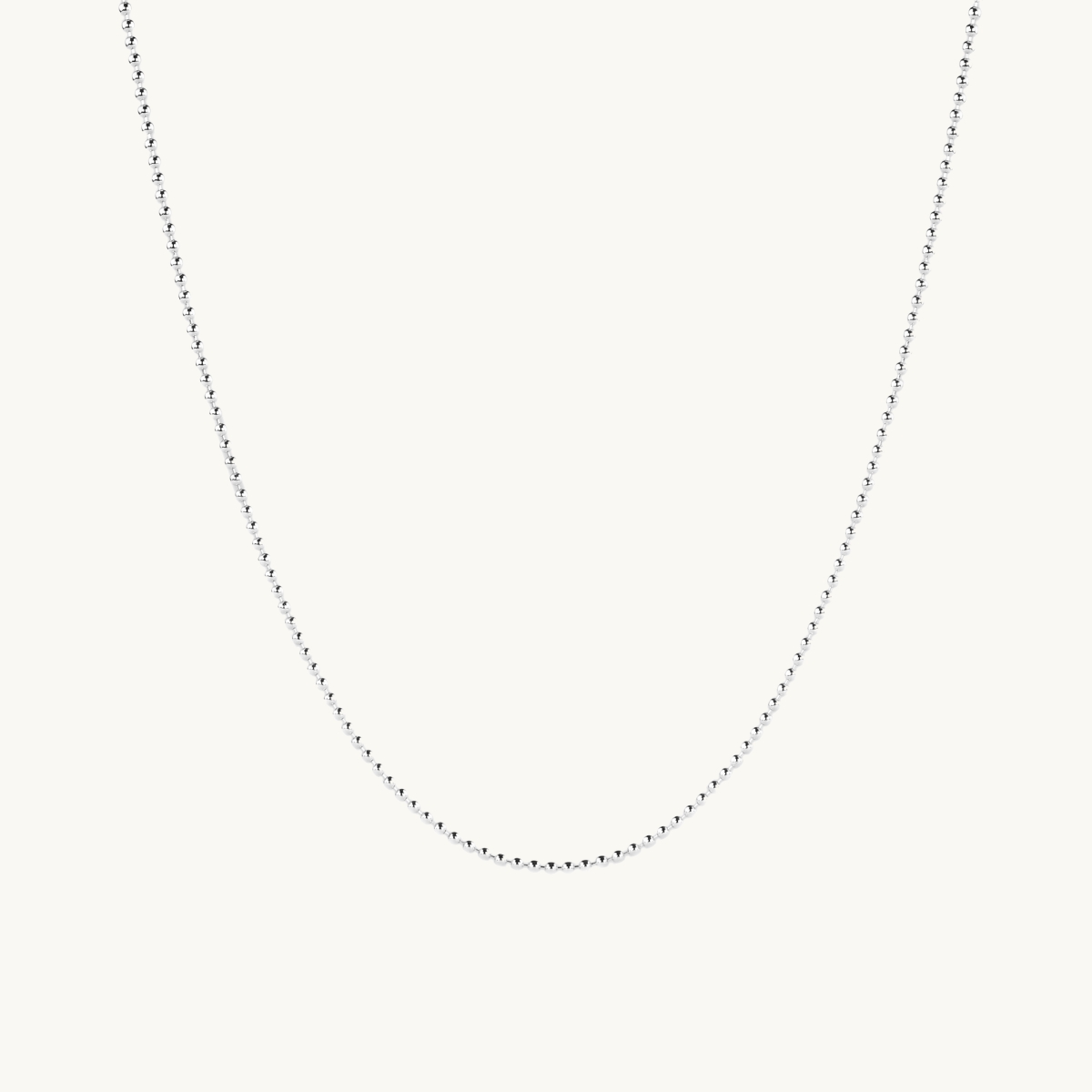 Necklace chain globe silver thin
