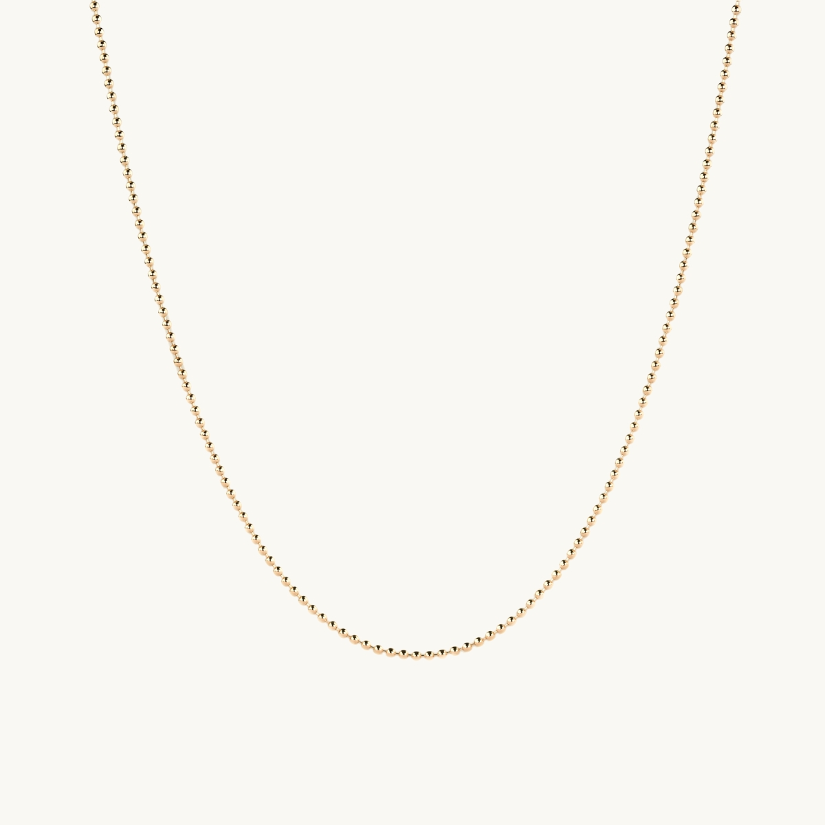Thin Necklace chain globe gold