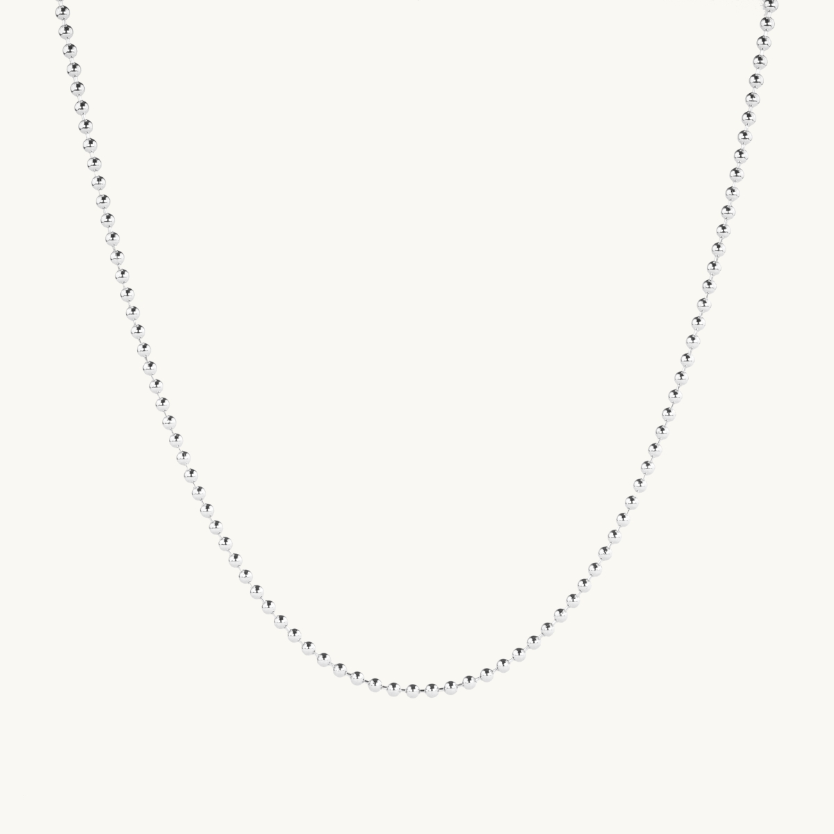 Necklace chain globe silver 