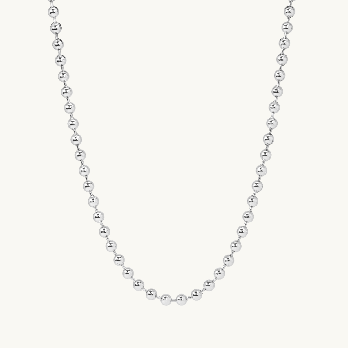 Necklace chain big globe silver
