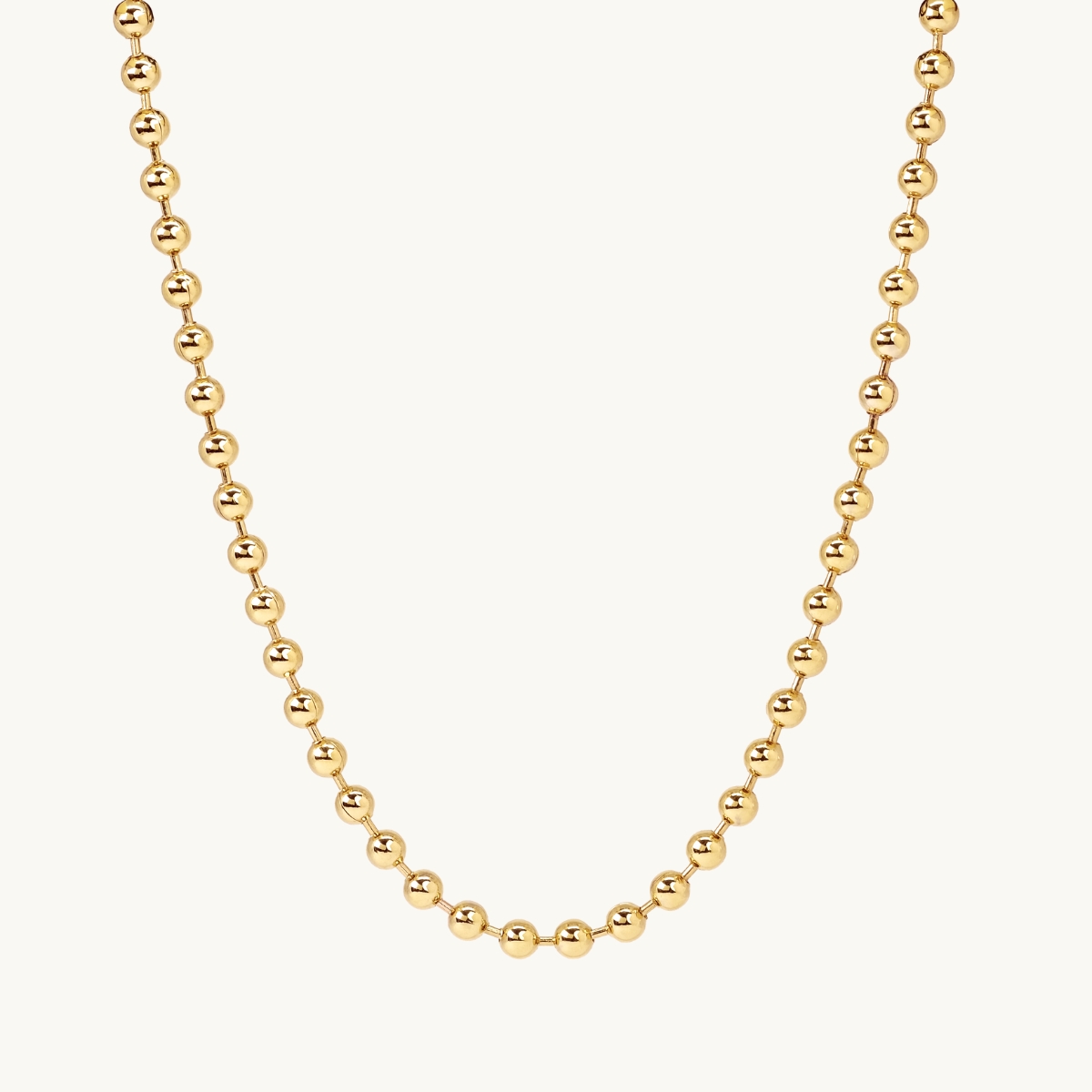Necklace chain big globe gold