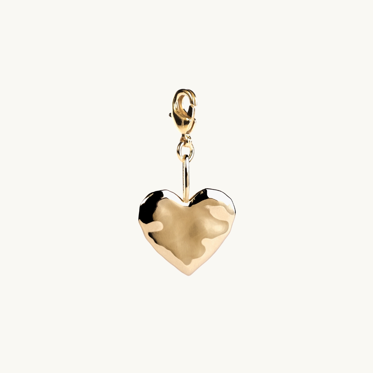 ORGANIC HEART CHARM GOLD in the group SHOP / CHARMS at EMMA ISRAELSSON (charm010)