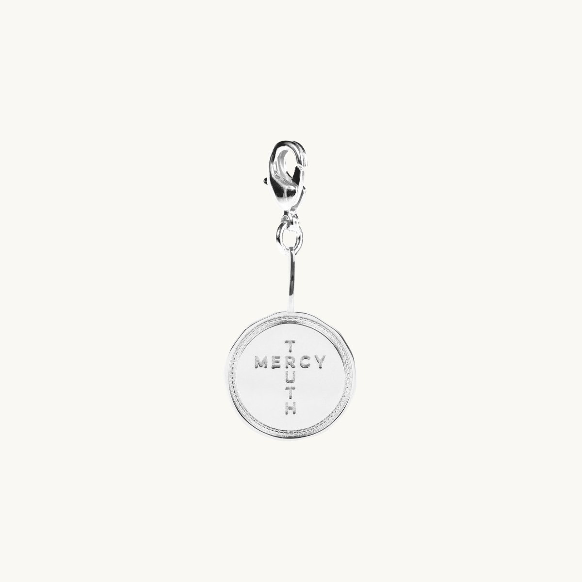 CROSS COIN CHARM SILVER in the group SHOP / CHARMS at EMMA ISRAELSSON (charm013)