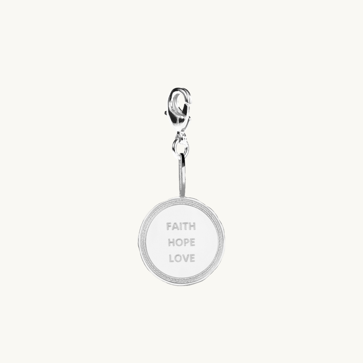FHL WREATH COIN CHARM SILVER in the group SHOP / CHARMS at EMMA ISRAELSSON (charm015)