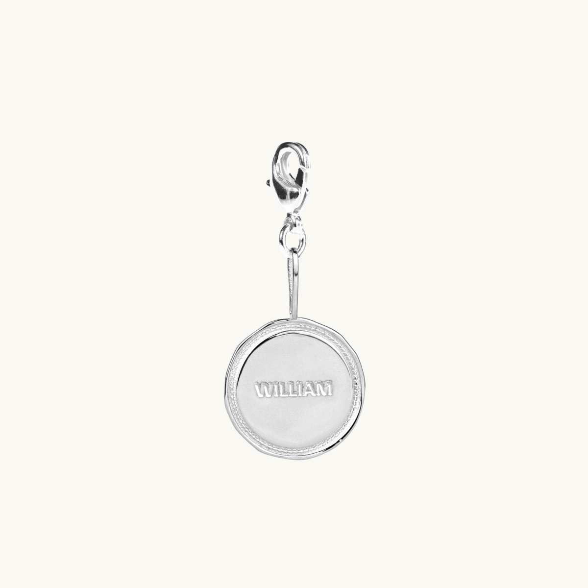 NAME COIN WREATH CHARM SILVER in the group SHOP / CHARMS at EMMA ISRAELSSON (charm019)