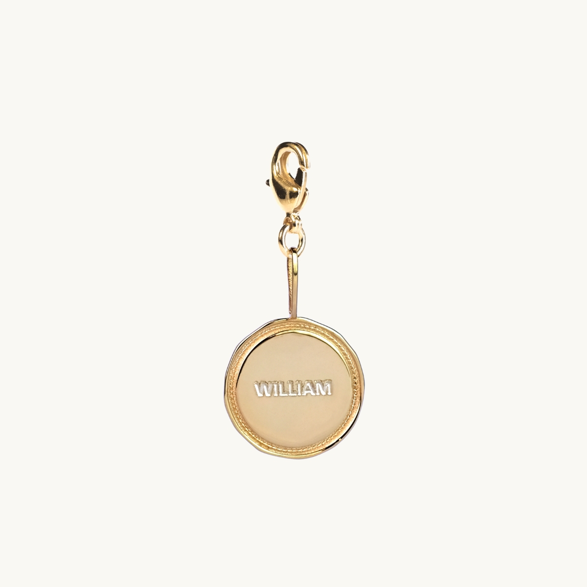 NAME COIN WREATH CHARM GOLD in the group SHOP / CHARMS at EMMA ISRAELSSON (charm020)