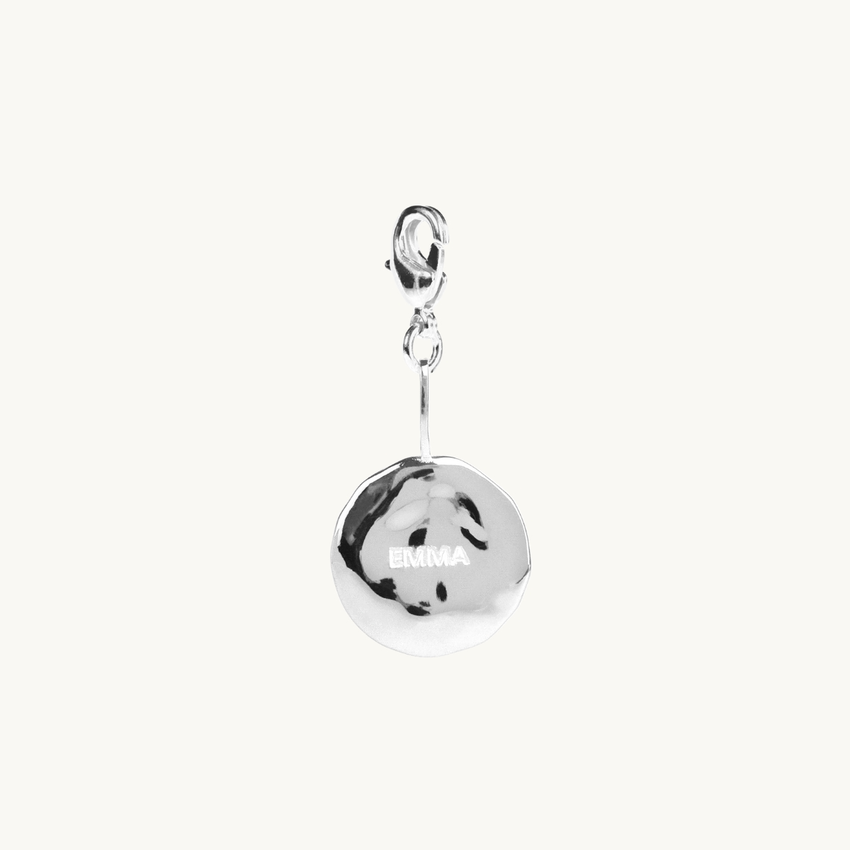 NAME COIN ORGANIC CHARM SILVER in the group SHOP / CHARMS at EMMA ISRAELSSON (charm021)