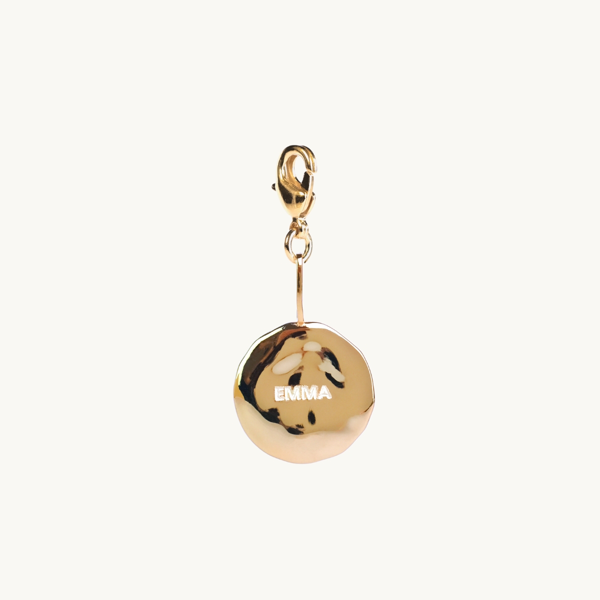 NAME COIN ORGANIC CHARM GOLD in the group SHOP / CHARMS at EMMA ISRAELSSON (charm022)