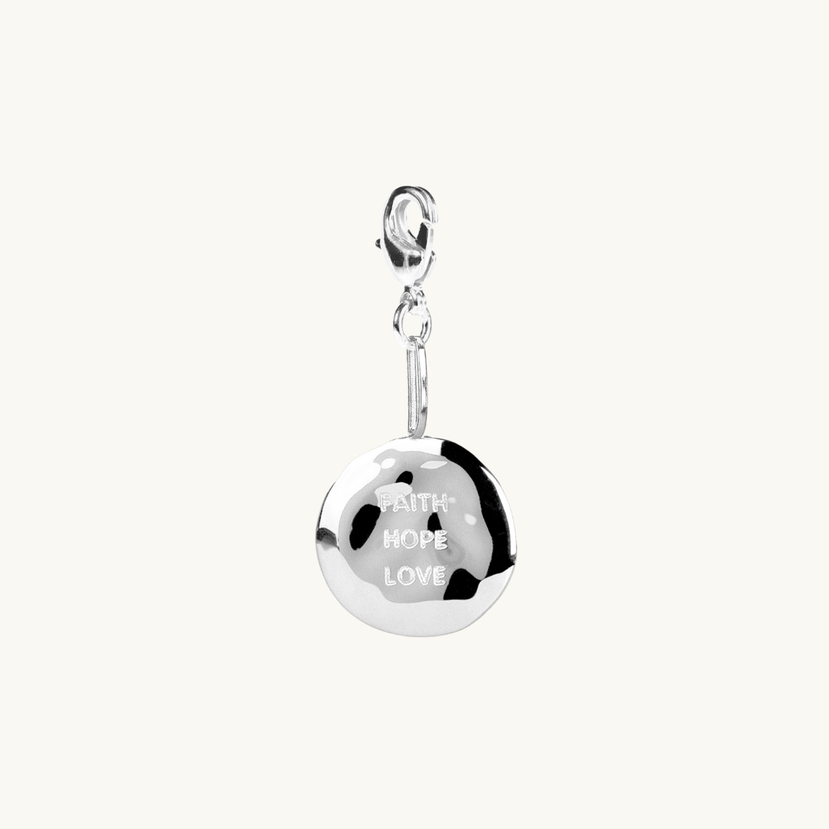 FHL ORGANIC COIN CHARM SILVER in the group SHOP / CHARMS at EMMA ISRAELSSON (charm027)