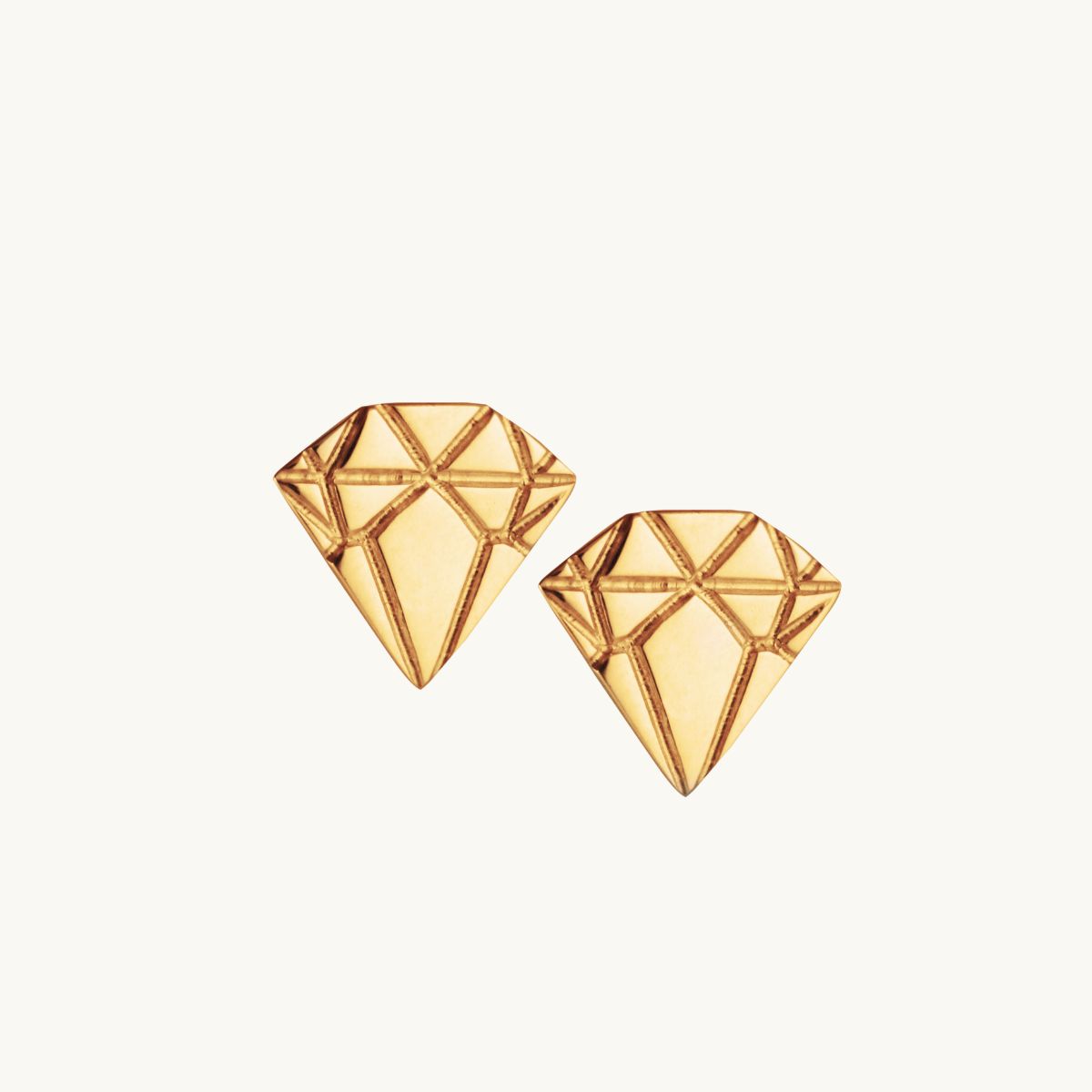 Diamond earrings pins in 18K gold