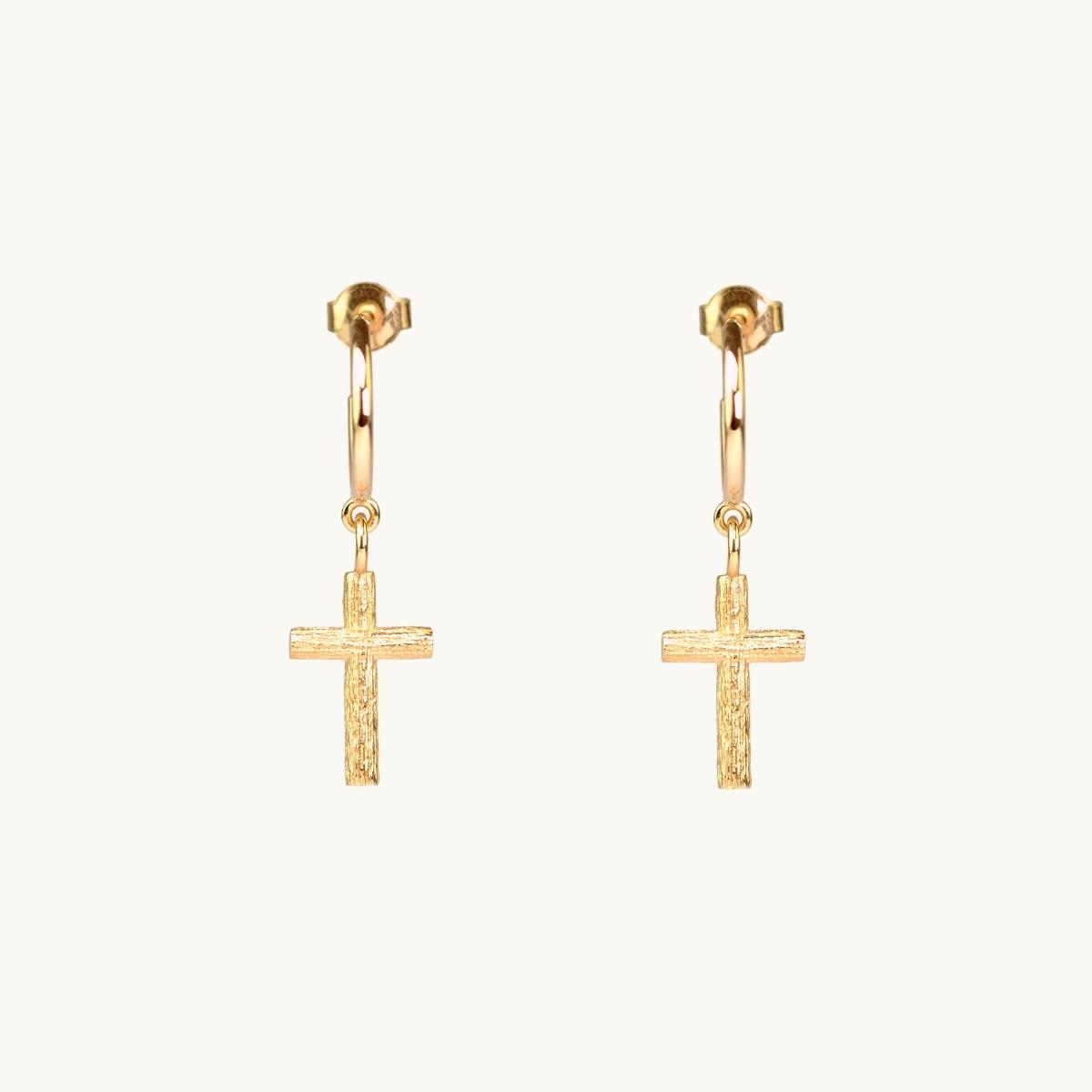 Cross earrings deals