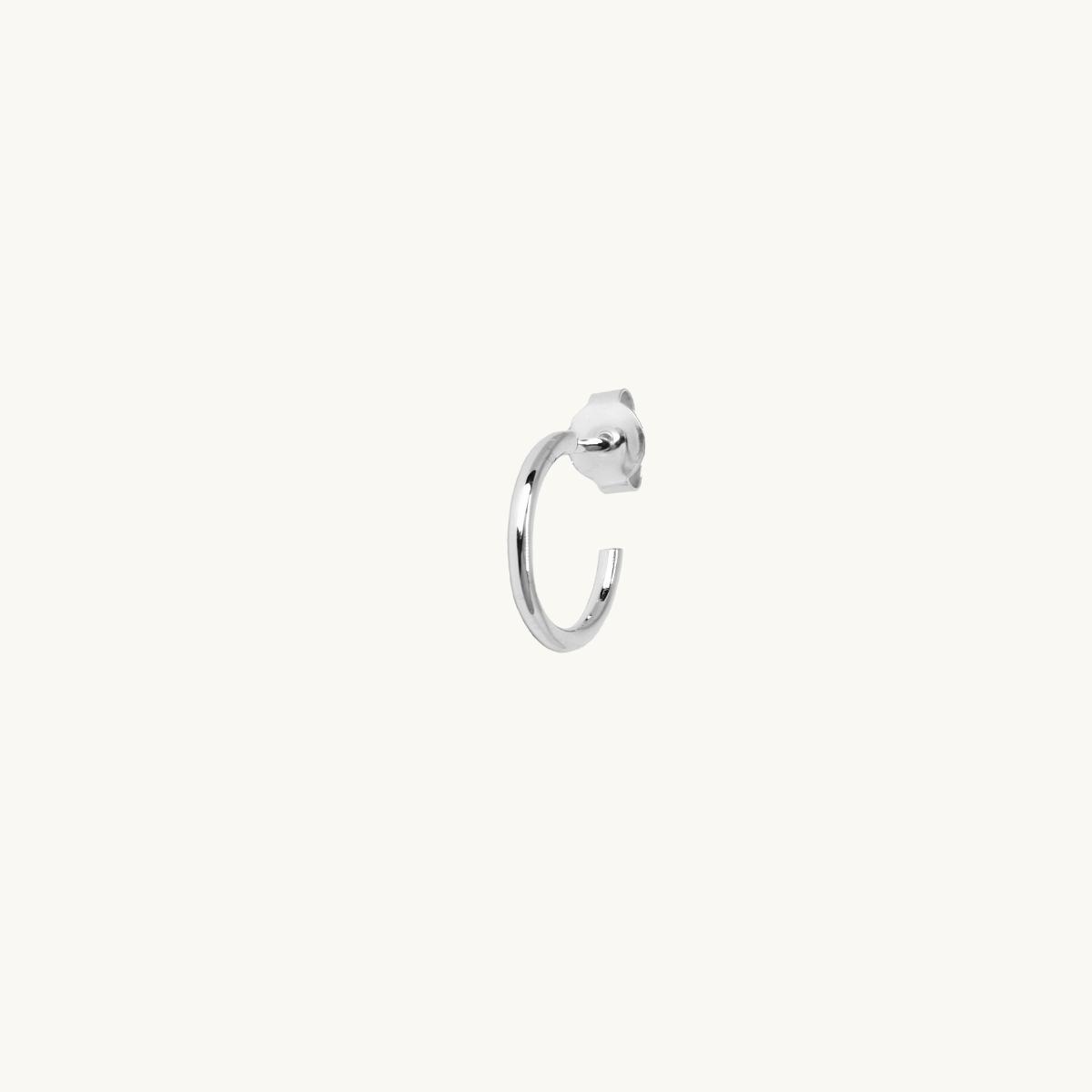 Plain hoop in sterling silver