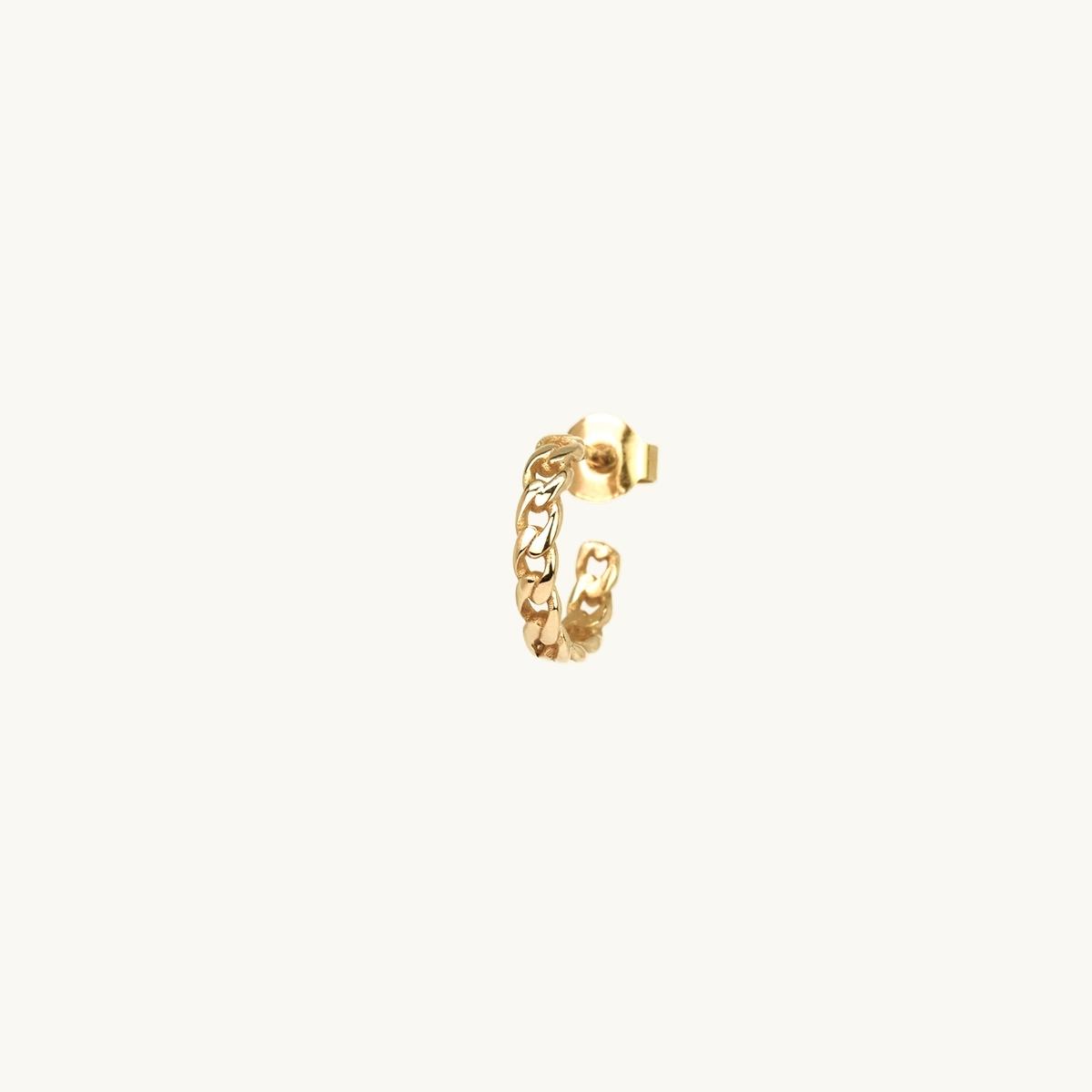 Earring link in 18K gold plated brass