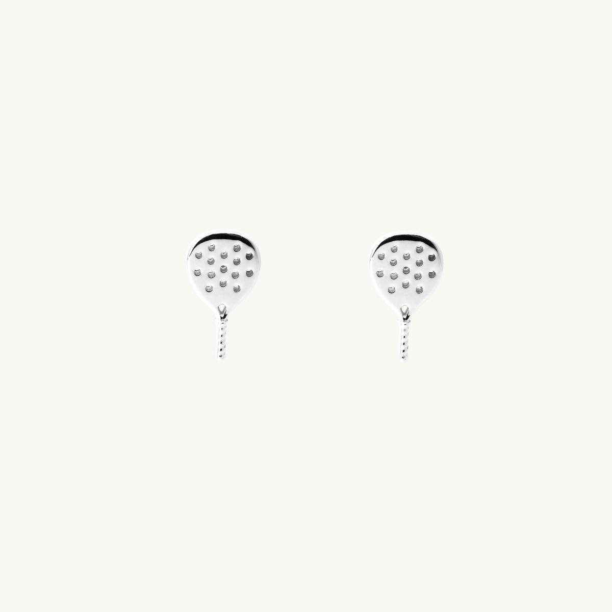 Padel earrings in sterling silver