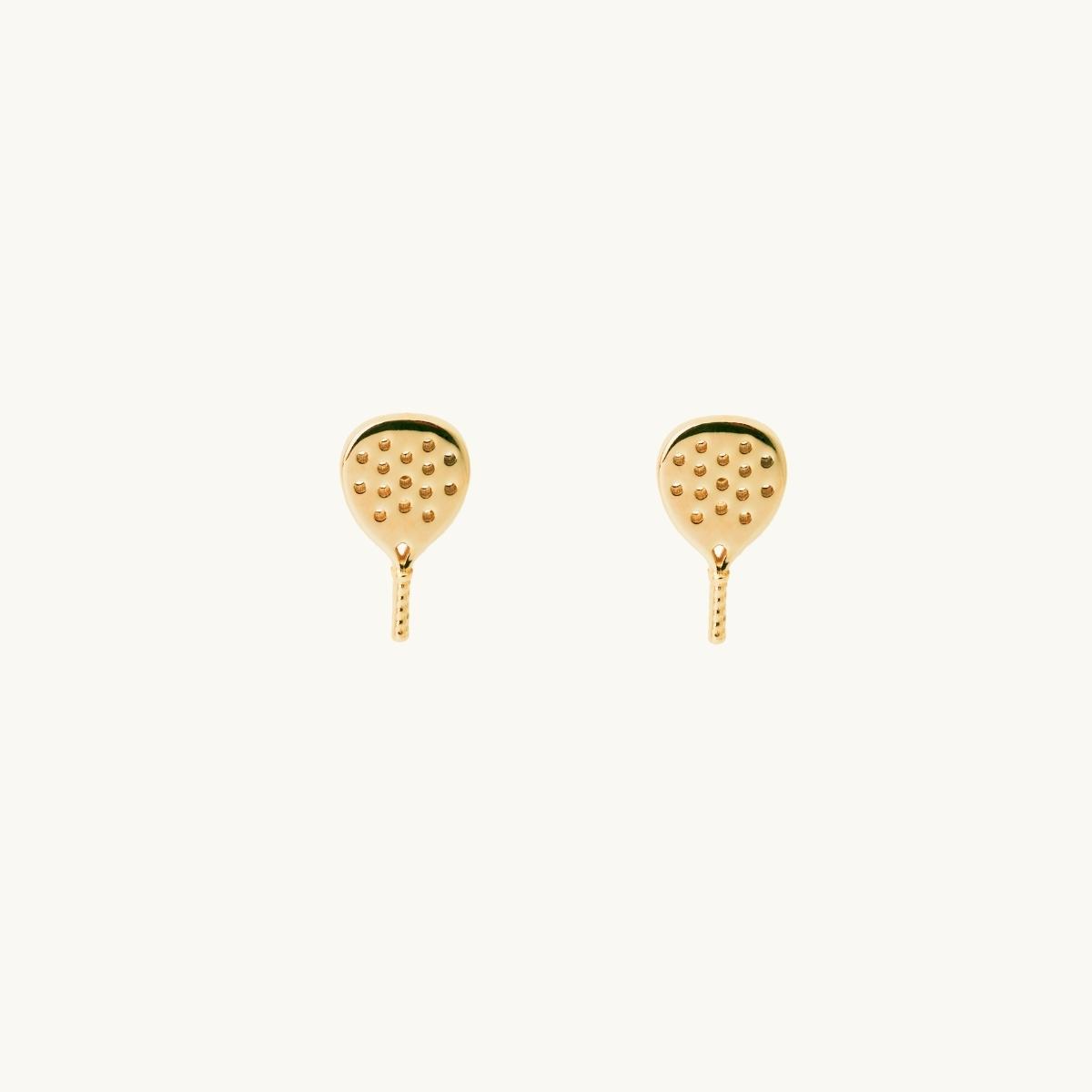 Padel mini earrings in 18K gold plated brass