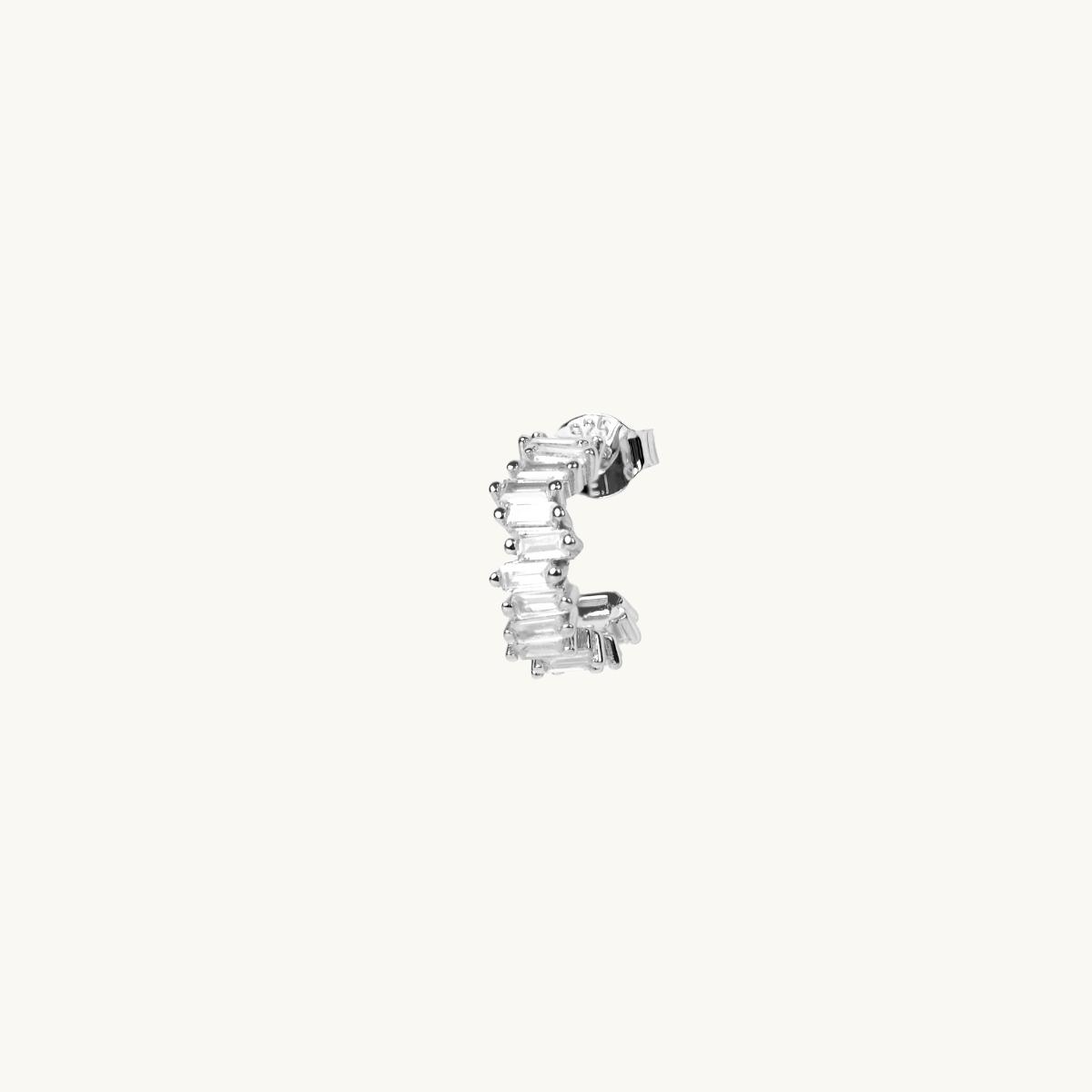 Hoop earring in silver