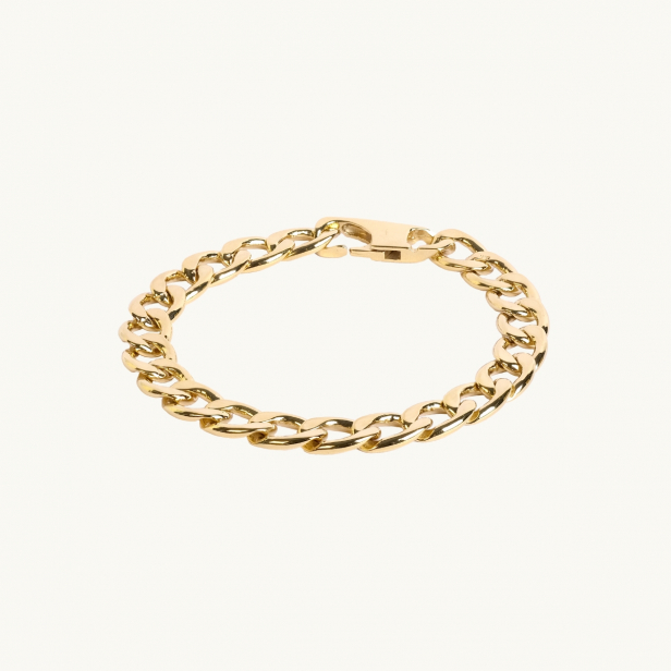 CURB CHAIN BRACELET GOLD - MEN