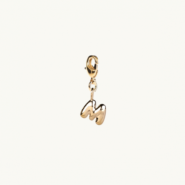 BUBBLE LETTER CHARM GOLD