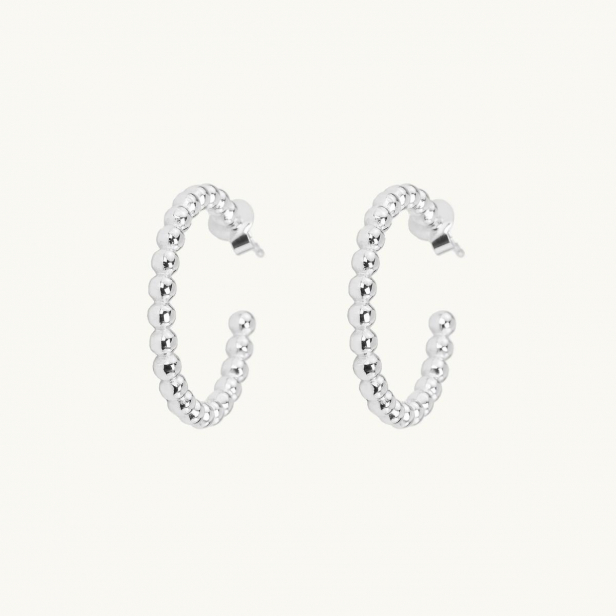 GLOBE HOOPS SILVER