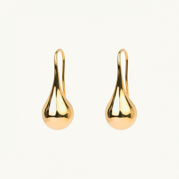 DROP GLOBE EARRINGS GOLD