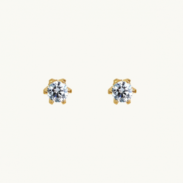 PRINCESS EAR PIN GOLD (6mm)
