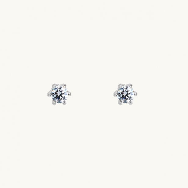 PRINCESS EAR PIN SILVER (4mm)
