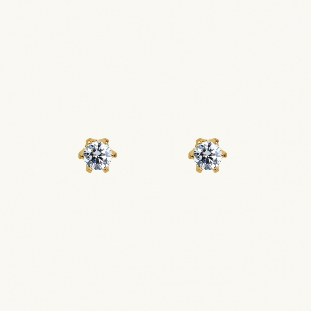 PRINCESS EAR PIN GOLD (4mm)