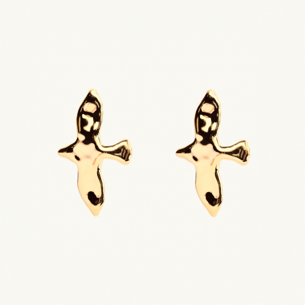 ORGANIC DOVE EARRINGS L GOLD