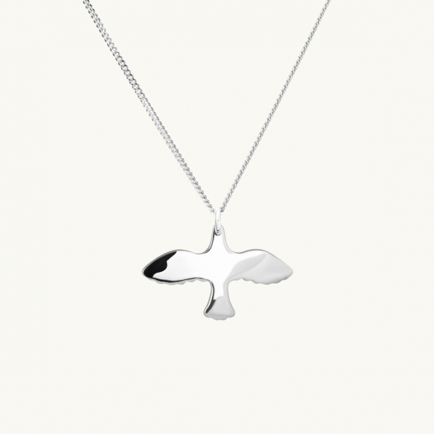 SILVER SMALL DOVE NECKLACE