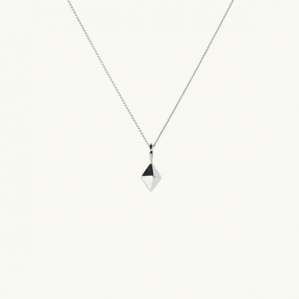 PPG DIAMOND NECKLACE SILVER SMALL 