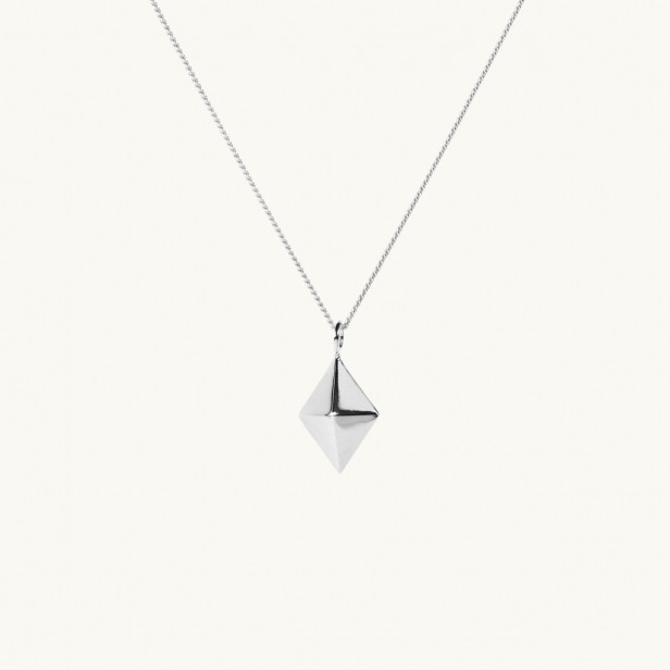 PPG DIAMOND NECKLACE SILVER LARGE 