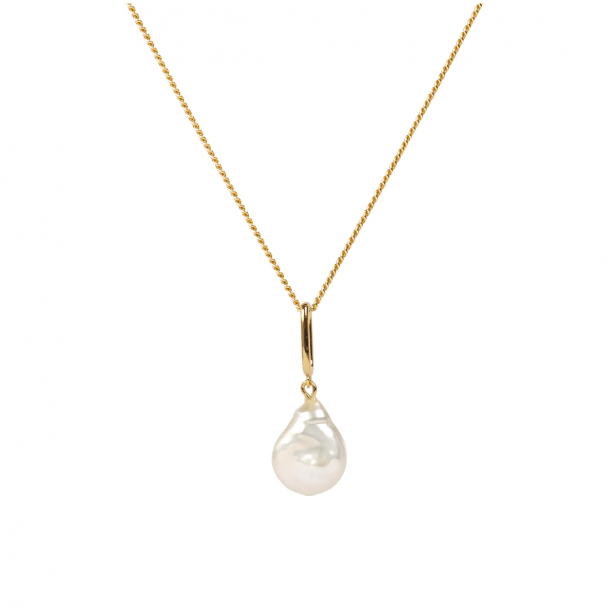 BAROQUE PEARL NECKLACE GOLD