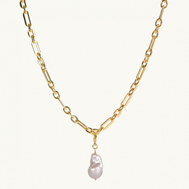 BAROQUE FRESHWATER PEARL CHUNKY GOLD