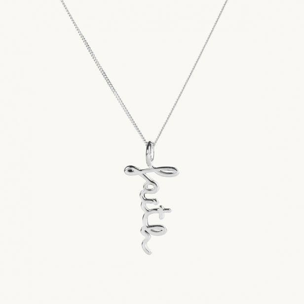 FAITH NECKLACE SILVER