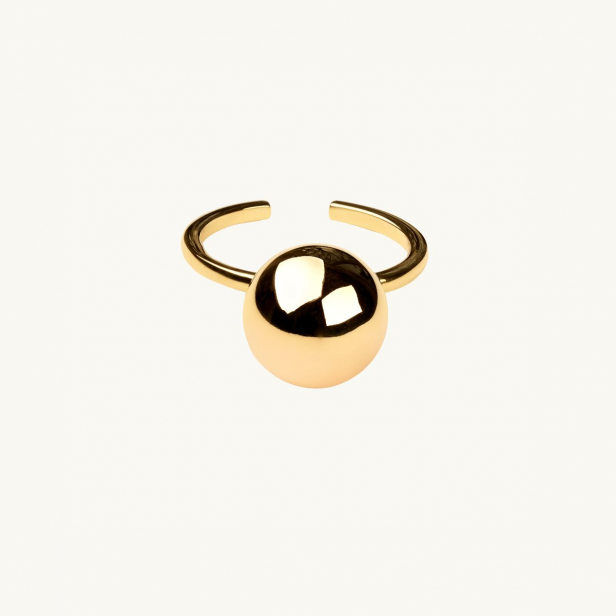 GLOBE BALL RING GOLD