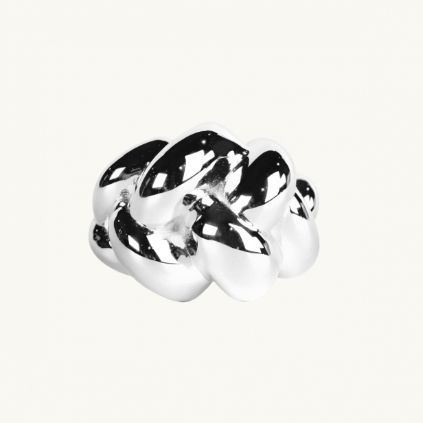 BRAIDED RING SILVER