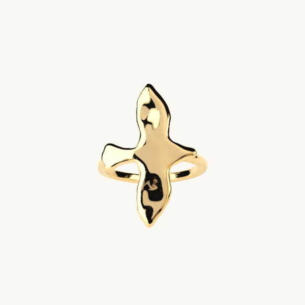 ORGANIC DOVE RING L GOLD