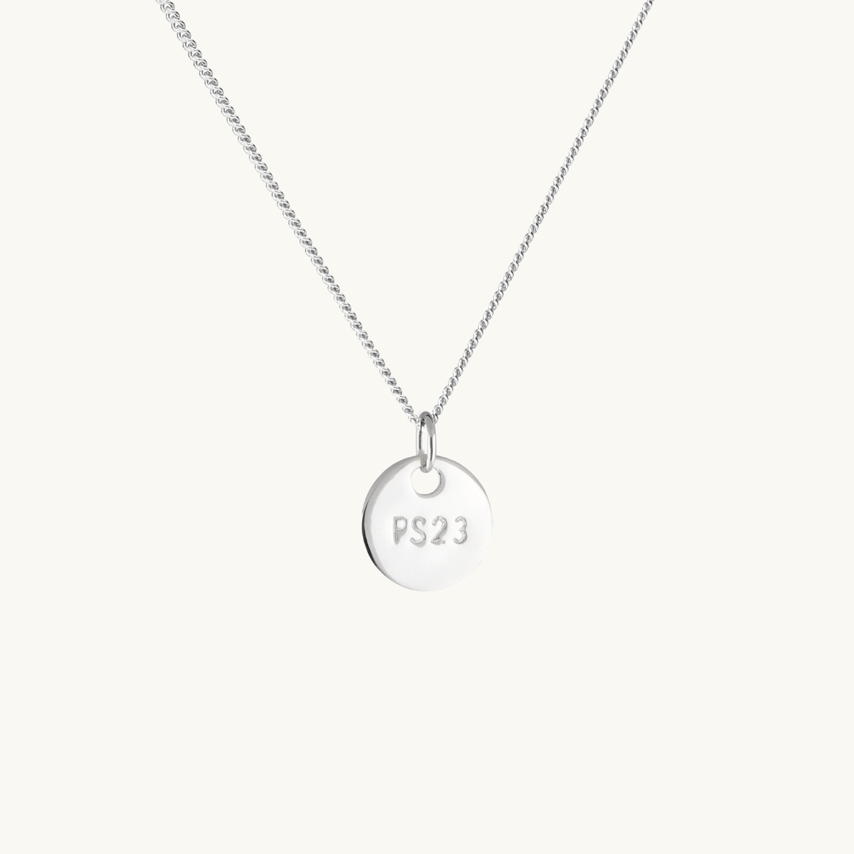 Necklace with a silver coin ps23