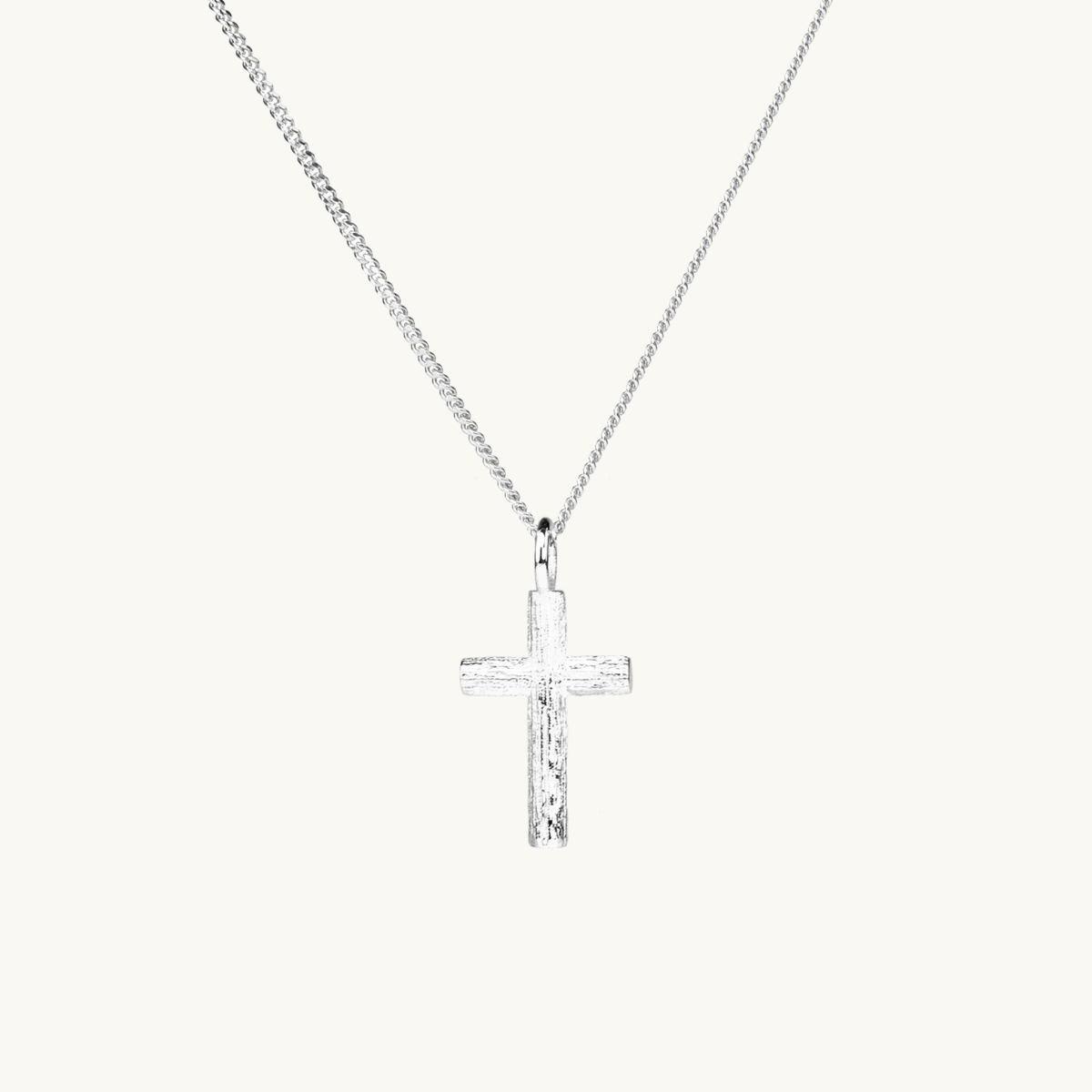 Cross necklace silver