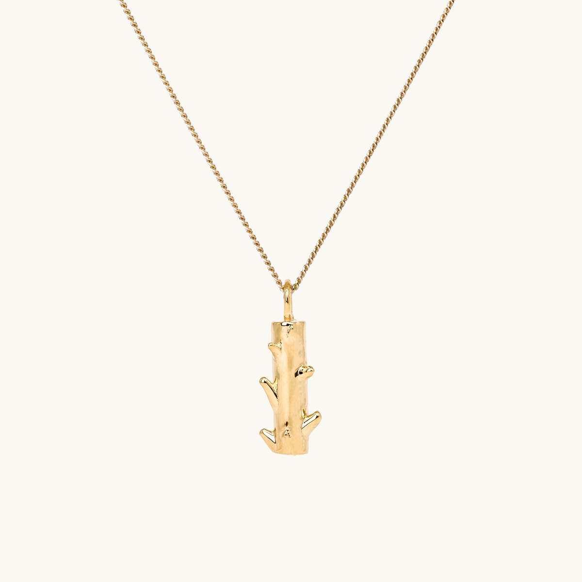Gold necklace fig tree