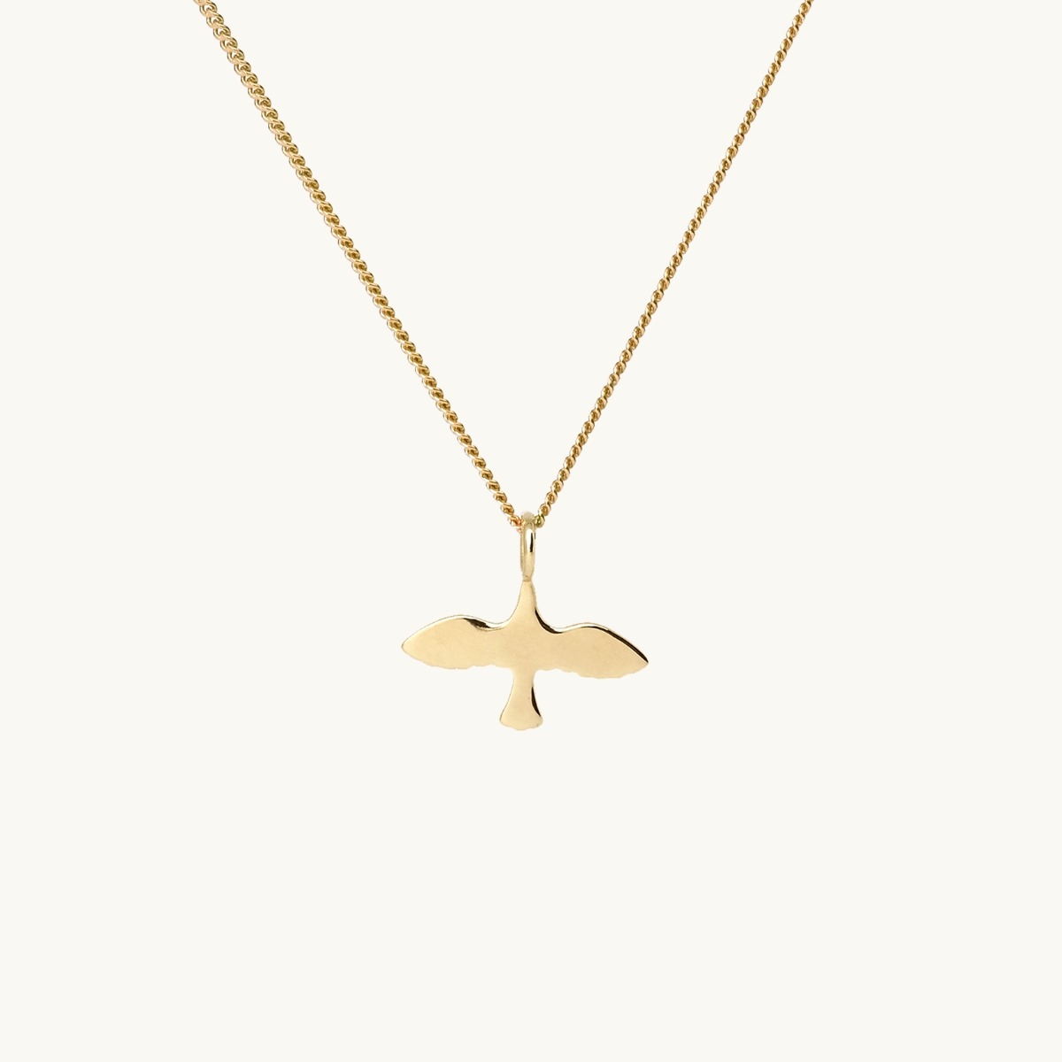 14k gold store dove necklace