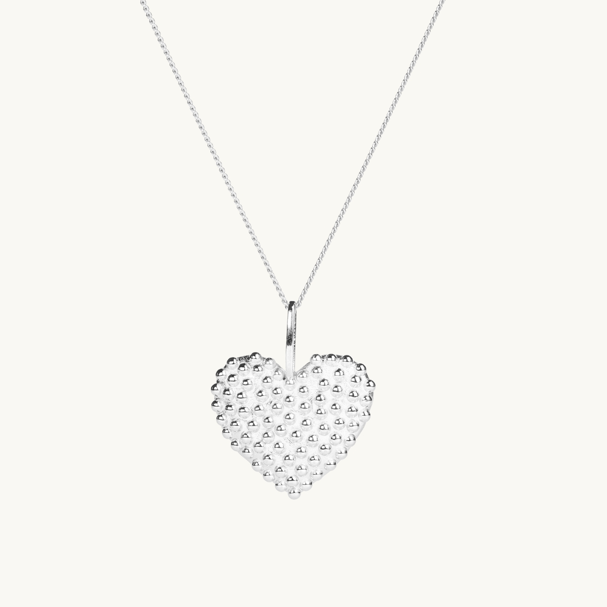 DEW HEART NECKLACE SILVER in the group SHOP / NECKLACES at EMMA ISRAELSSON (neck168)