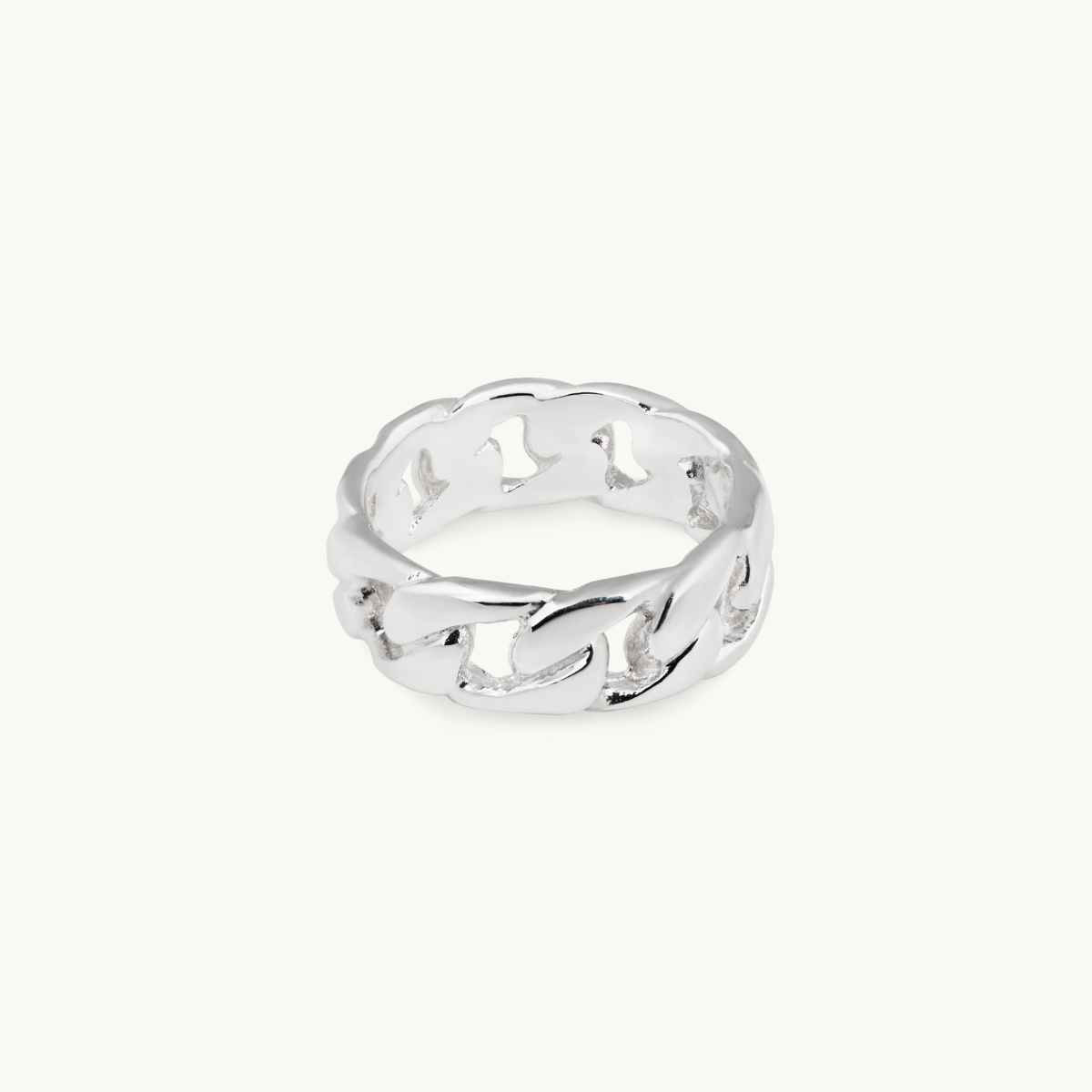 LINK RING SILVER in the group SALE at EMMA ISRAELSSON (ring068)