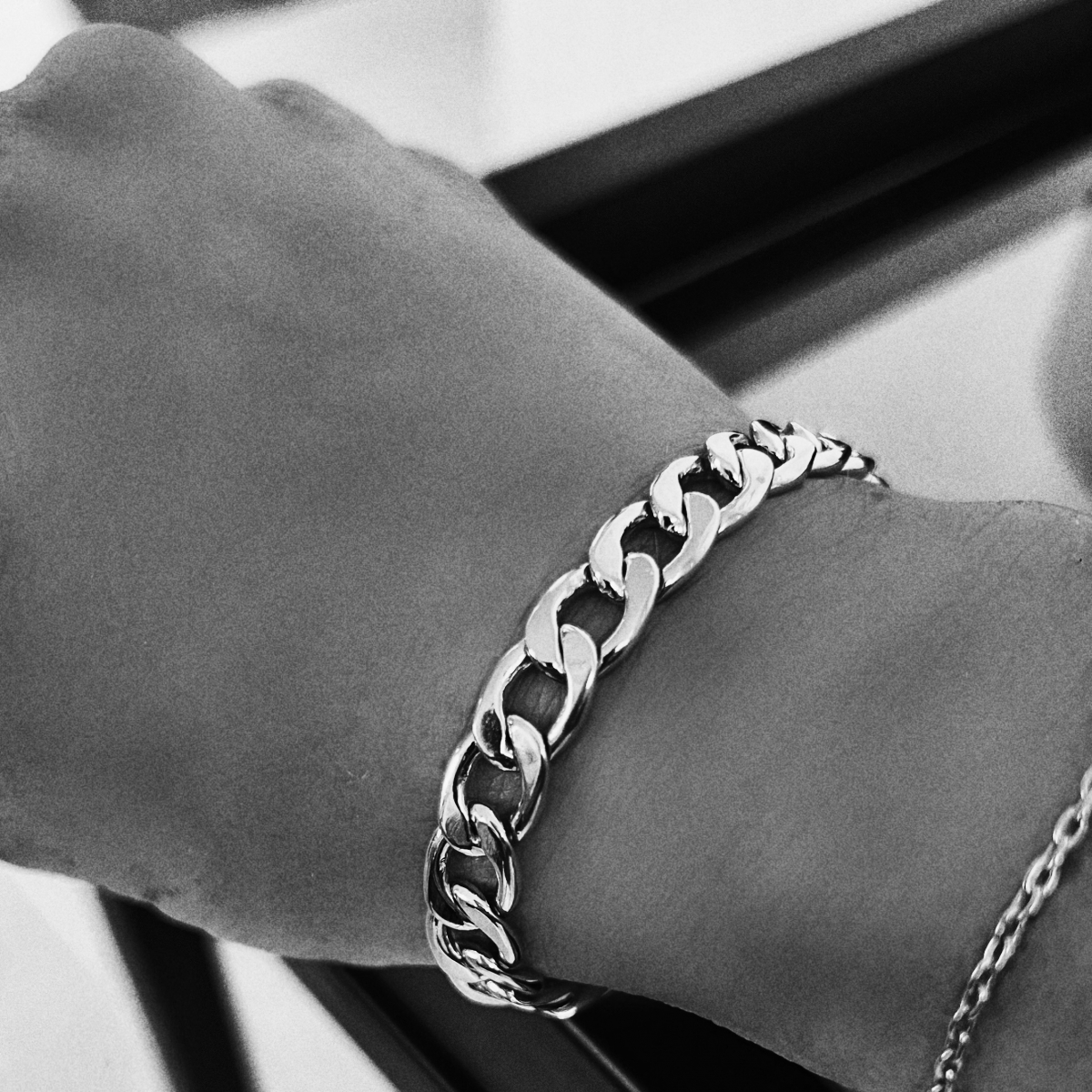 CURB CHAIN BRACELET SILVER