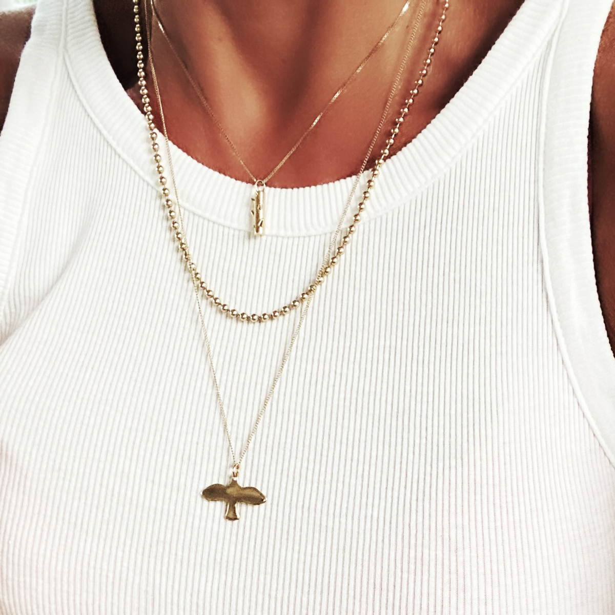 FIG TREE NECKLACE GOLD | FIG TREE 