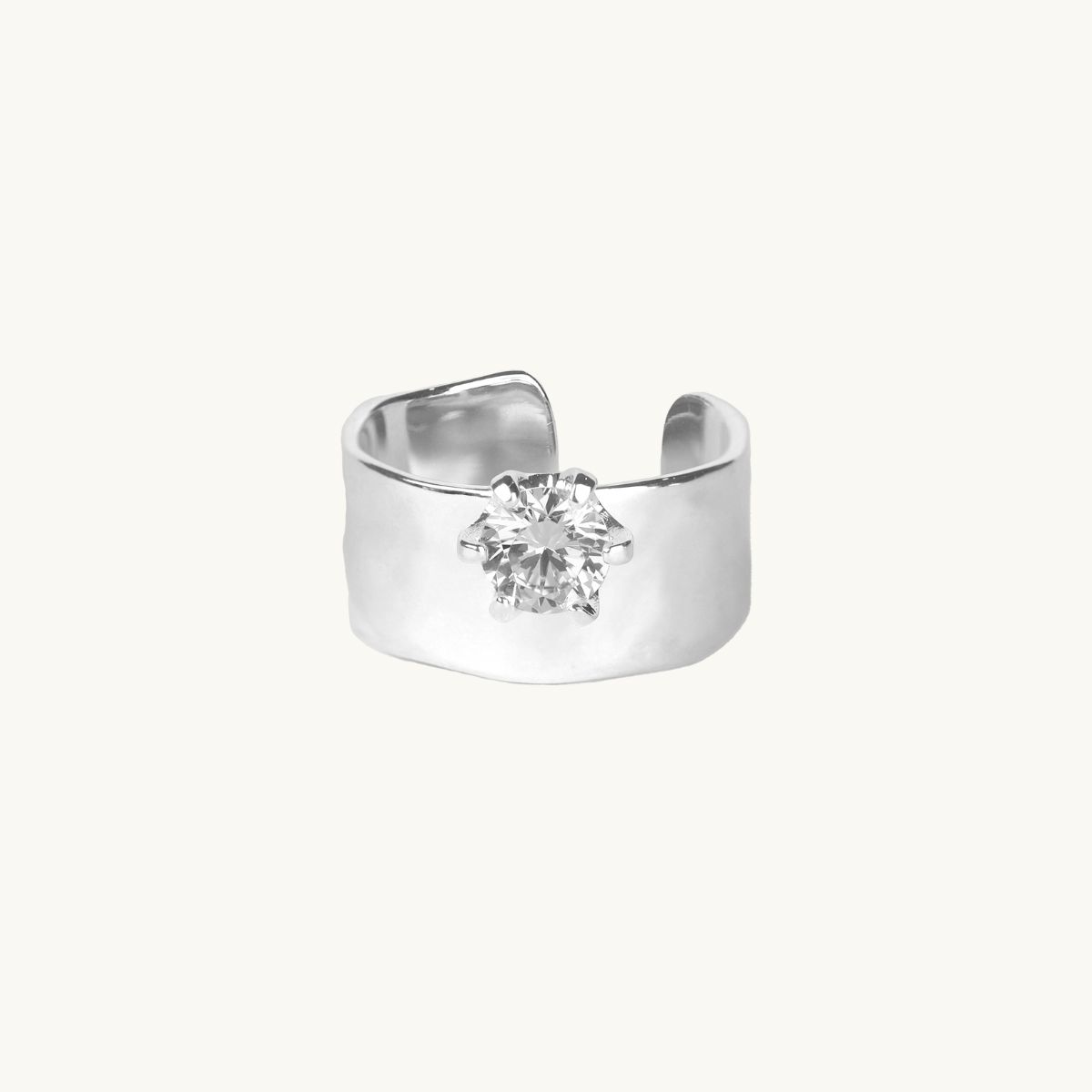 ORGANIC PRINCESS RING S SILVER