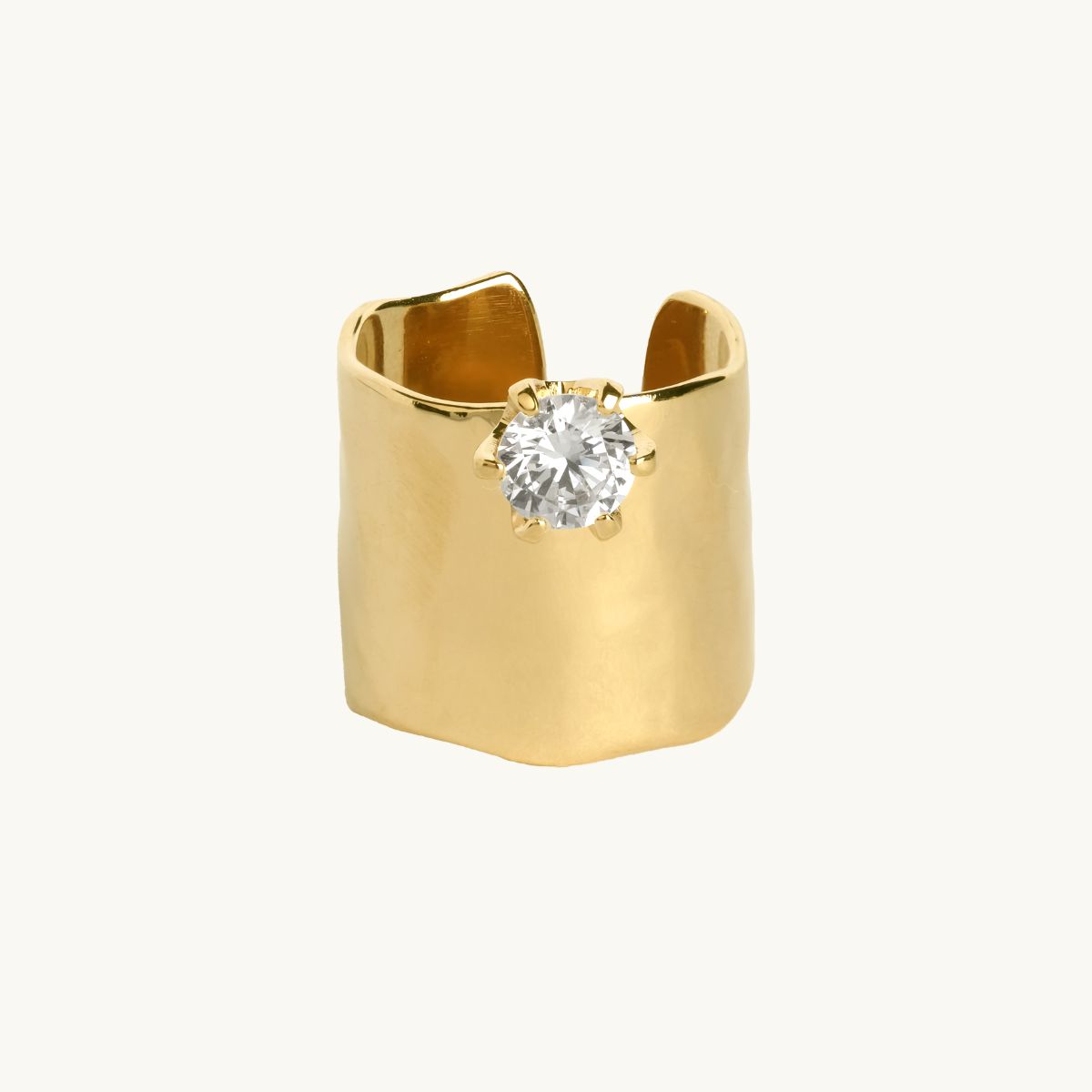ORGANIC PRINCESS RING L GOLD