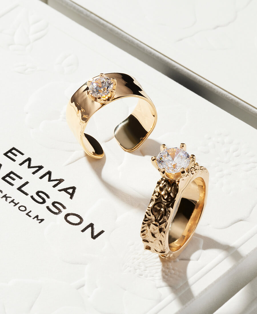 Gold rings from the collection